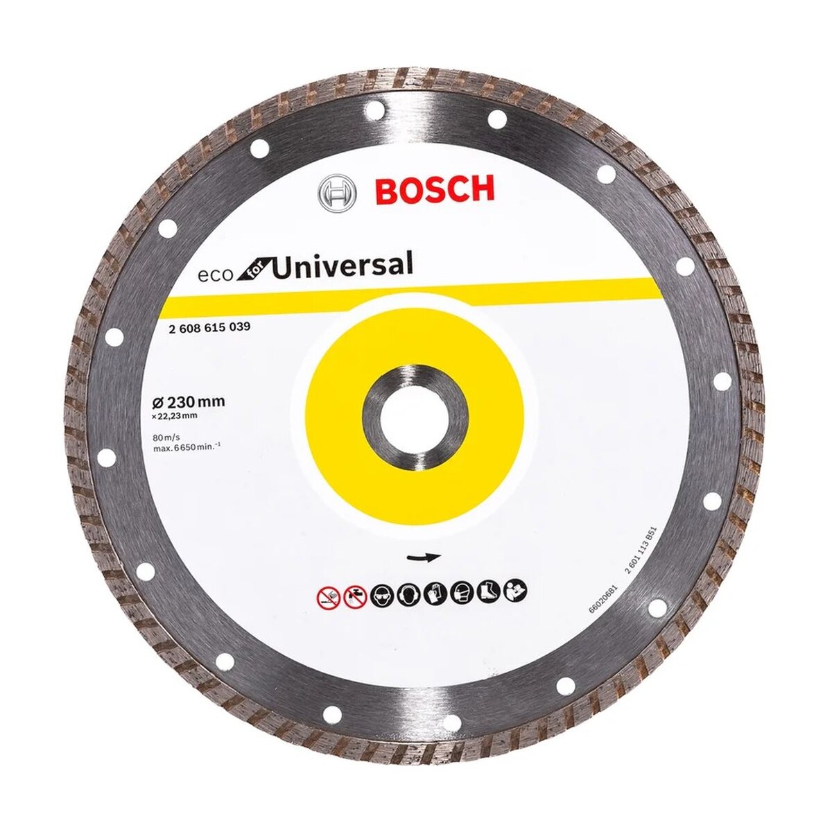 Диск алмазный универсальный Bosch 230х22.2мм Turbo ECO (048) — Фото 1