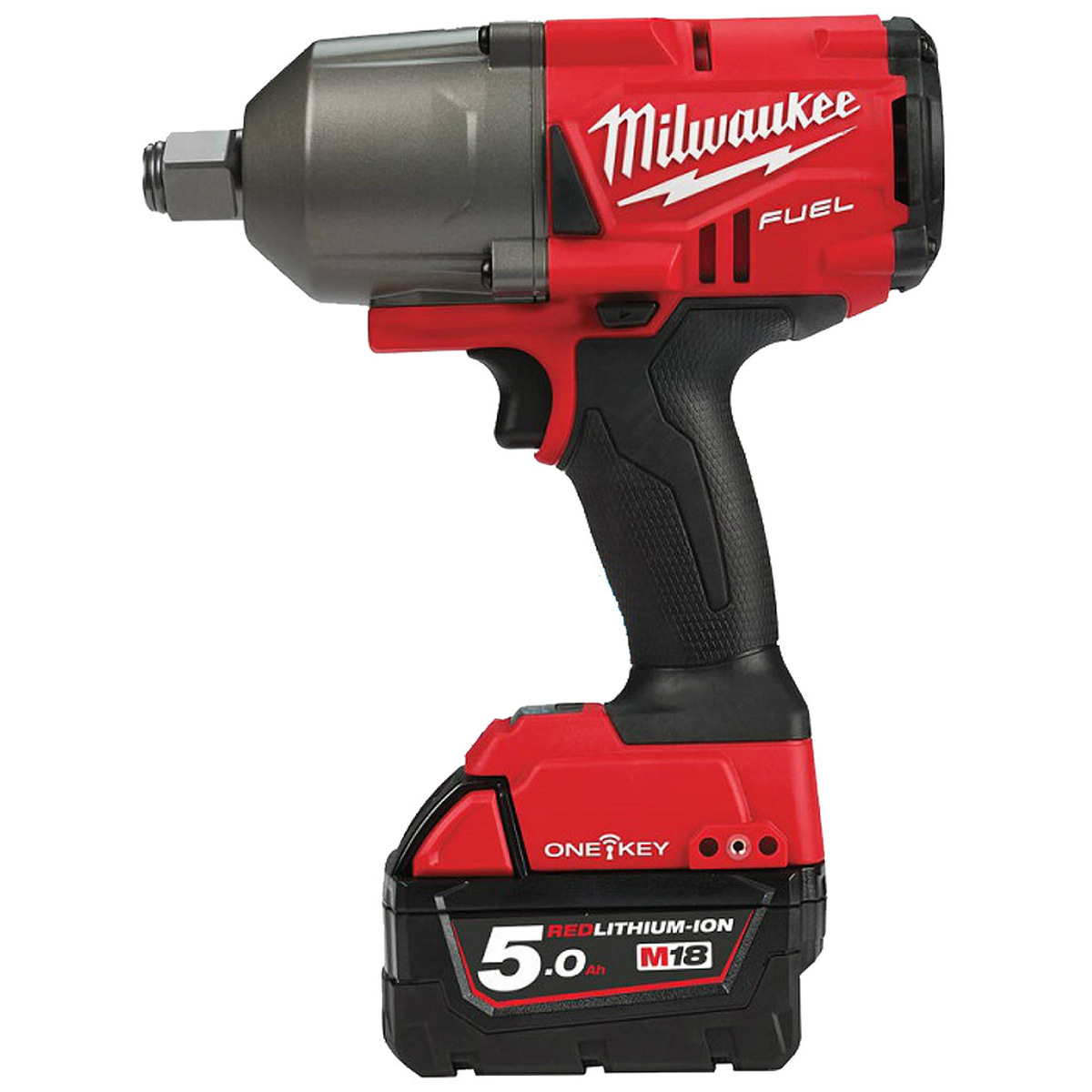 Аккумуляторный гайковерт Milwaukee M18 ONEFHIWF34-502X ONE-KEY FUEL ударный — Фото 1