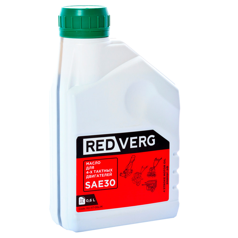 Масло REDVERG 4-тактное SAE 30 0.6л — Фото 2